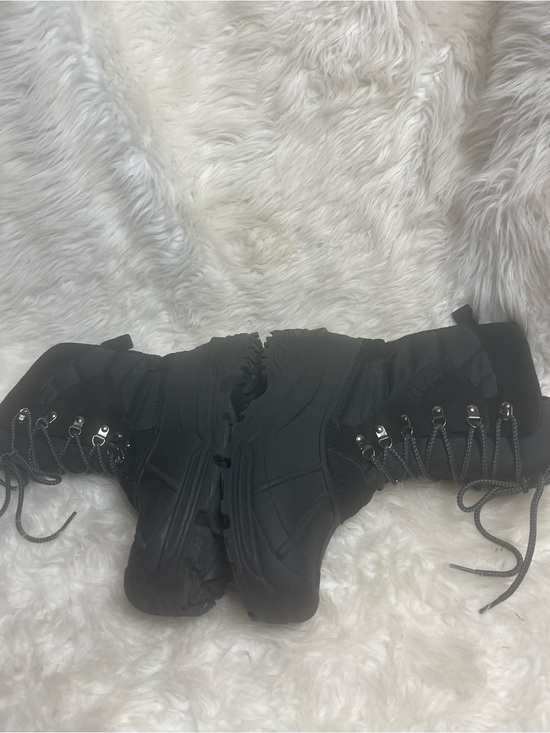 Totes amen Black leather,Textile & Rubber Waterproof Lace-Up Boots SZ12M main image 7